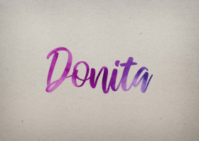 Donita Watercolor Name DP