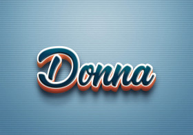 Cursive Name DP: Donna