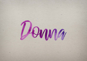 Donna Watercolor Name DP