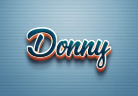 Cursive Name DP: Donny