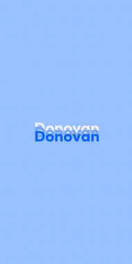 Name DP: Donovan
