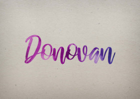 Donovan Watercolor Name DP
