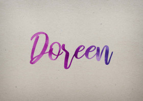 Doreen Watercolor Name DP
