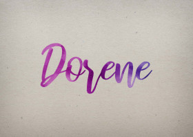 Dorene Watercolor Name DP