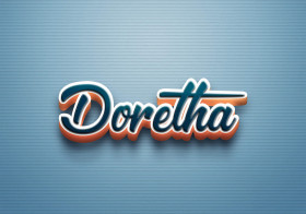 Cursive Name DP: Doretha