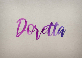 Doretta Watercolor Name DP