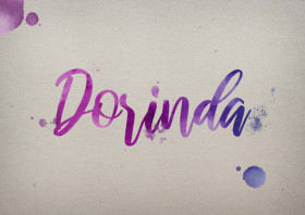 Dorinda Watercolor Name DP