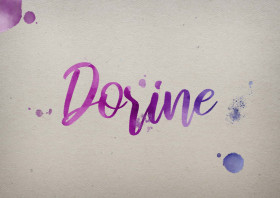 Dorine Watercolor Name DP