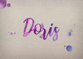 Doris Watercolor Name DP