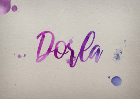 Dorla Watercolor Name DP
