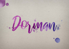 Dorman Watercolor Name DP