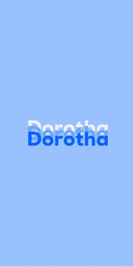 Name DP: Dorotha