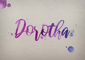 Dorotha Watercolor Name DP