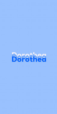 Name DP: Dorothea
