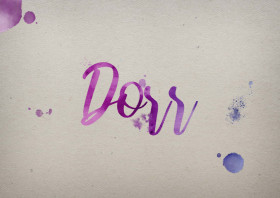 Dorr Watercolor Name DP