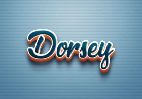 Cursive Name DP: Dorsey