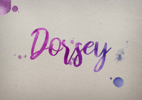 Dorsey Watercolor Name DP