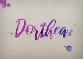 Dorthea Watercolor Name DP