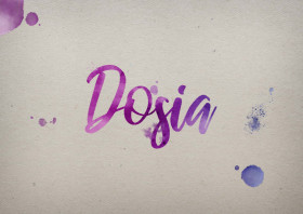 Dosia Watercolor Name DP