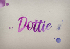 Dottie Watercolor Name DP