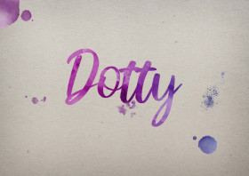 Dotty Watercolor Name DP