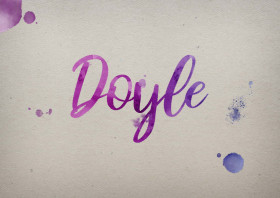 Doyle Watercolor Name DP