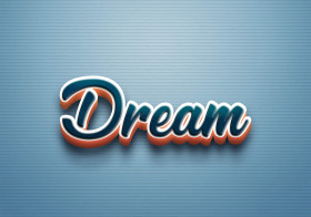Cursive Name DP: Dream