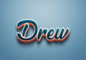 Cursive Name DP: Drew