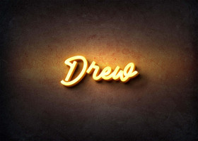 Glow Name Profile Picture for Drew