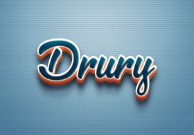 Cursive Name DP: Drury