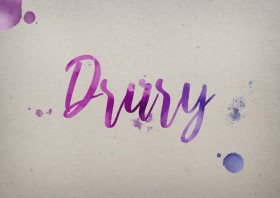 Drury Watercolor Name DP