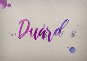 Duard Watercolor Name DP