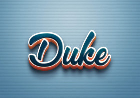 Cursive Name DP: Duke
