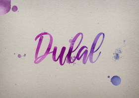 Dulal Watercolor Name DP