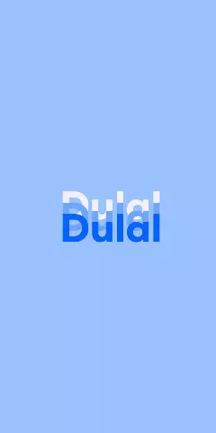 Name DP: Dulal