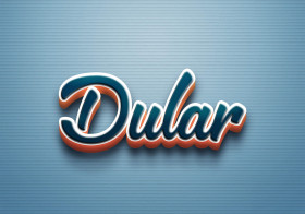 Cursive Name DP: Dular