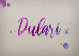 Dulari Watercolor Name DP