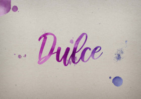 Dulce Watercolor Name DP