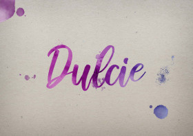Dulcie Watercolor Name DP