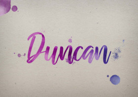 Duncan Watercolor Name DP