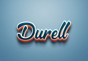 Cursive Name DP: Durell
