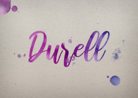 Durell Watercolor Name DP