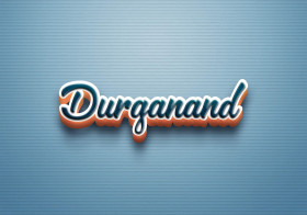 Cursive Name DP: Durganand