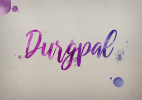 Durgpal Watercolor Name DP