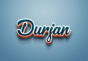 Cursive Name DP: Durjan