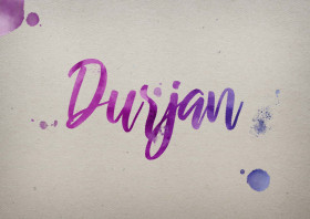 Durjan Watercolor Name DP