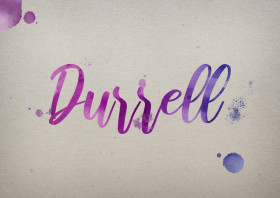 Durrell Watercolor Name DP