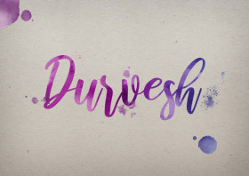 Durvesh Watercolor Name DP