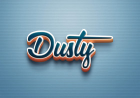 Cursive Name DP: Dusty