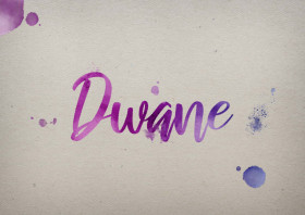 Dwane Watercolor Name DP